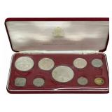 1974 Bahamas 9-Coin Proof Set 2.8721 Ounces Of Sil