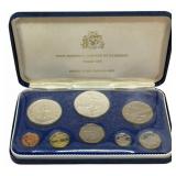1973 First National Coinage Of Barbados 8-Coin Pro