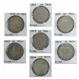 (7) 1922-1926 Estados Unidos Mexico One Peso Silve