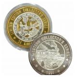 (2) Grand Casino .999 Fine Silver Collector