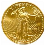 2016 United States $5 American Eagle 1/10th Ounce
