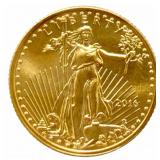 2016 United States $5 American Eagle 1/10th Ounce