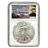 2015-W Burnished American Silver Eagle NGC MS 70