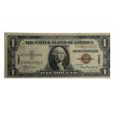 Series 1935 A WWII United States $1 Hawaii Emergen