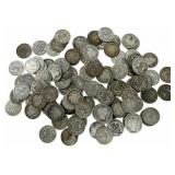 $10.70 Face Value Of Mixed Date 90% Silver Barber