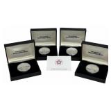 (4) 1976 U.S. Mint American Revolution Sterling Si