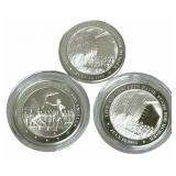 3 Pc. Franklin Mint History Of The United States S