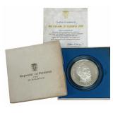 1974 Panama Twenty Balboas Proof Silver Coin 3.853