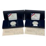 (2) U.S. Mint 1995 Special Olympics World Games Co