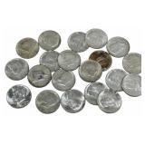 $10 Face Value Of 1964-D 90% Silver Kennedy Half D