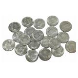 $10 Face Value Of 1964-D 90% Silver Kennedy Half D