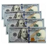 (4) Series 2009 $100 Federal Reserve Star Notes