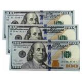 (3) Series 2009 $100 Federal Reserve Star Notes