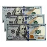 (3) Series 2009 $100 Federal Reserve Star Notes