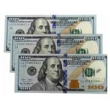 (3) Series 2009 A $100 Federal Reserve Star Notes