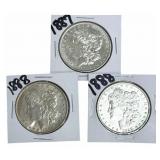 (1) 1887 & (2) 1888 United States Morgan Silver Do