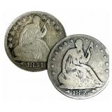 1854 Arrows & 1855-O Arrows United States Liberty