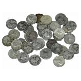 $10 Face Value Of Mixed Date 90% Silver Washington