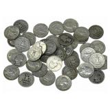 $10 Face Value Of Mixed Date 90% Silver Washington