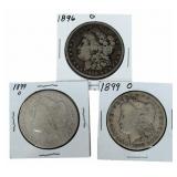 (1) 1896-O & (2) 1899-O United States Morgan Silve