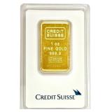 Credit Suisse One Troy Ounce .9999 Fine Gold Bar I