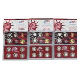 (3) 2006 United States Mint Silver Proof Sets