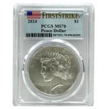 2024 United States Peace Silver Dollar PCGS MS 70