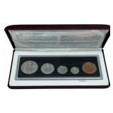 1998 Canada 5 Piece 90th Anniversary Silver Proof