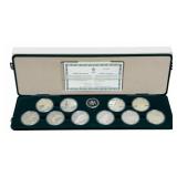 1988 Canada 10 Piece $20 Calgary Olympics Sterling