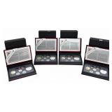 1991-1992-1993-1995 Canada Proof Sets With Silver