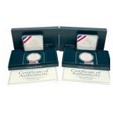(2) U.S. Mint 1996 National Community Service Comm