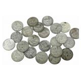 $12 Face Value Of Mixed Date 90% Silver Franklin H