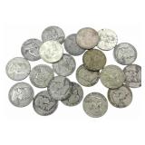 $10 Face Value Of Mixed Date 90% Silver Franklin H