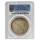 1922 United States Peace Silver Dollar PCGS AU 55