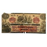 Sept. 2, 1861 Confederate States Of America $20 No