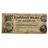 Feb. 17th, 1864 Confederate States Of America $500