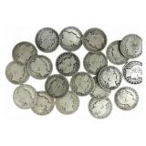 $10 Face Value Of Mixed Date 90% Silver Barber Hal