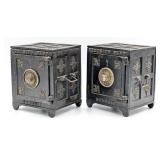 (2) Kyser & Rex Security Safe Deposit Cast Iron St