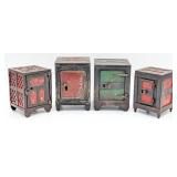 (4) J&E Stevens Cast Iron Still Safe Banks