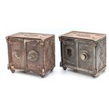 (2) Henry Hart Double Door with Medallion Cast Iro