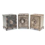 (3) Cast Iron Leader Safe Still Banks