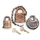 (3) Various Brand Military Padlocks