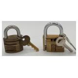 Abus & Unknown Brand Cut Away Padlock Salesman Sam