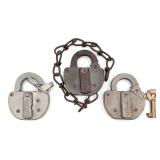 (2) Adlake and (1) CNR Padlocks