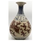 Antique Ming Xuande Marked Glaze Porcelain Dragon