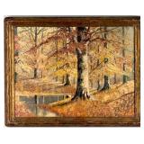 Walter Eyden "Brown County Fall Landscape" Oil I
