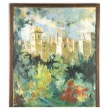 Signed "Lismore Castle" Oil On Canvas Painting