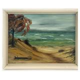 C. Grott "Dunes Scene" Oil On Canvas Board Paint