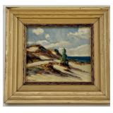 Glenn Bastian "Indiana Sand Dunes" Oil On Board