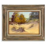 1978 Robert Hoffman "Dunes Scene" Oil On Canvas